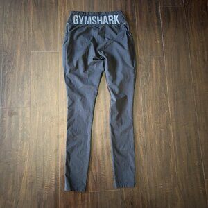 Gymshark Women’s Black V Waist Leggings XS (No Tag) - Logo on Back, Pockets